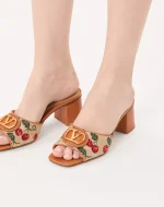 Valentino Vlogo Signature Cherryfic Slide Sandal 60Mm - Image 8